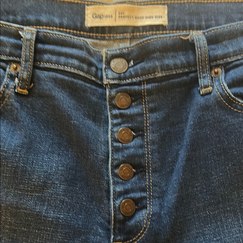 GAP 1969 32L NWOT Perfect Boot High Rise Medium Wash Jeans